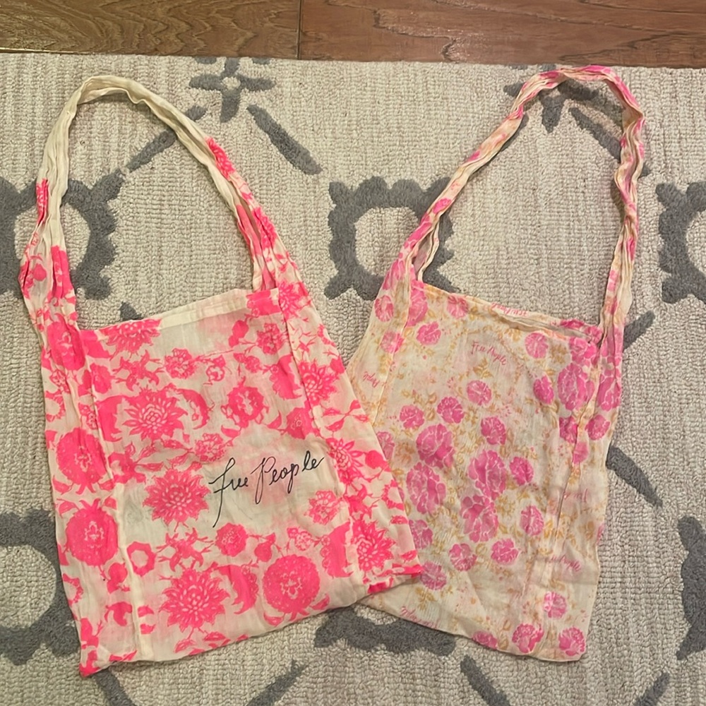 2 Free People Thin Tote Bags